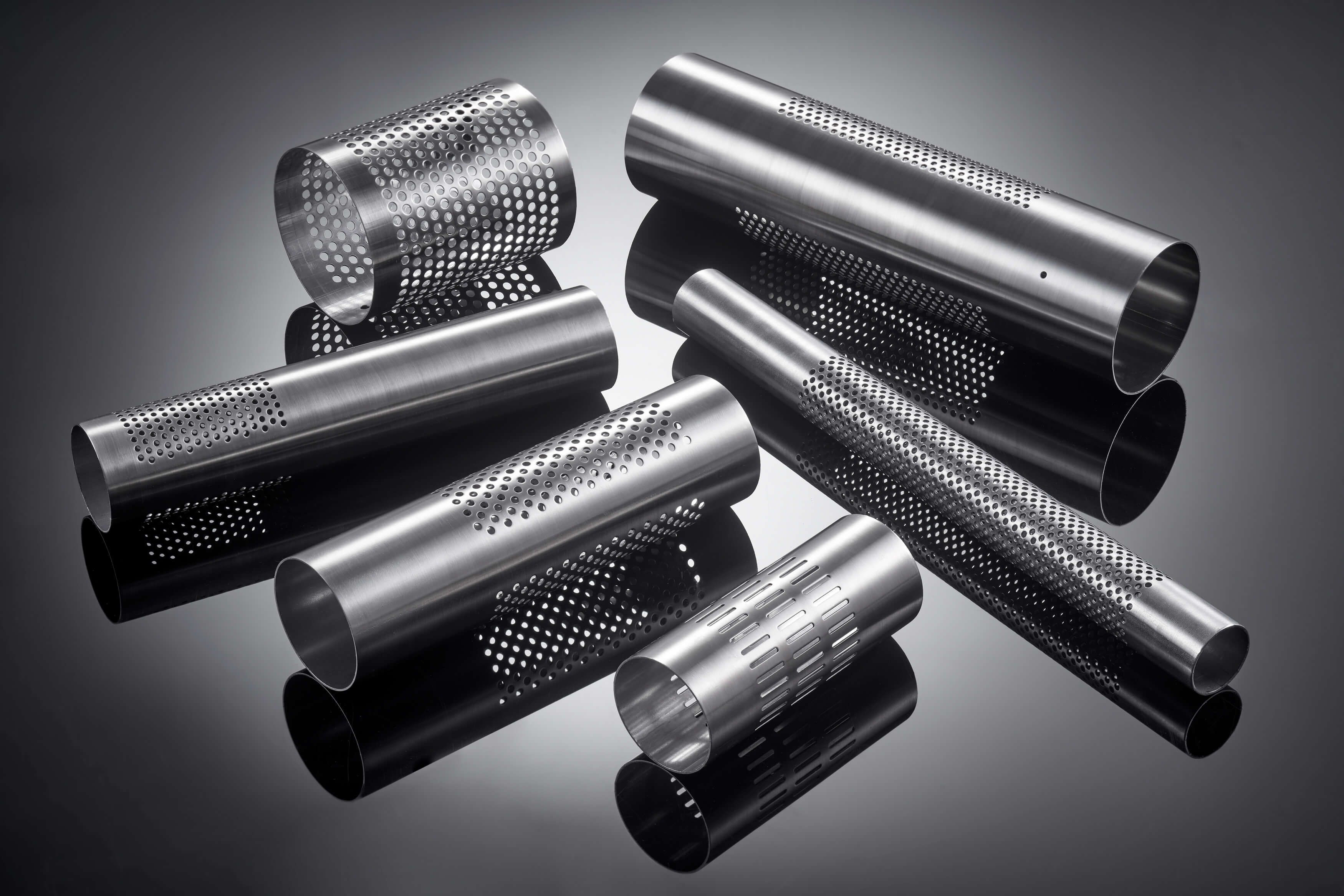 perforrated tubes grouping
